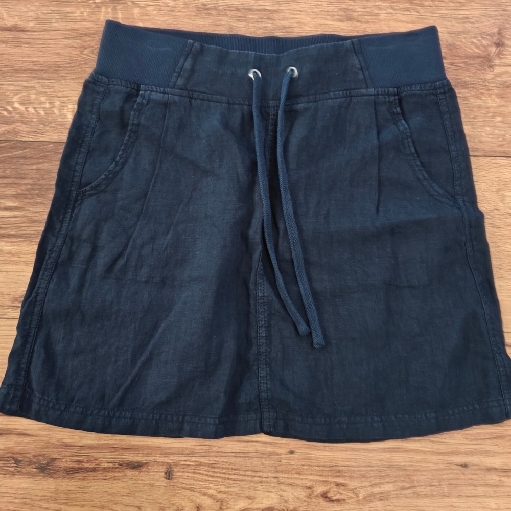 Athleta‎ Linen Skirt Women's 4 Casual Loungewear Elastic Drawstring Waist Tennis